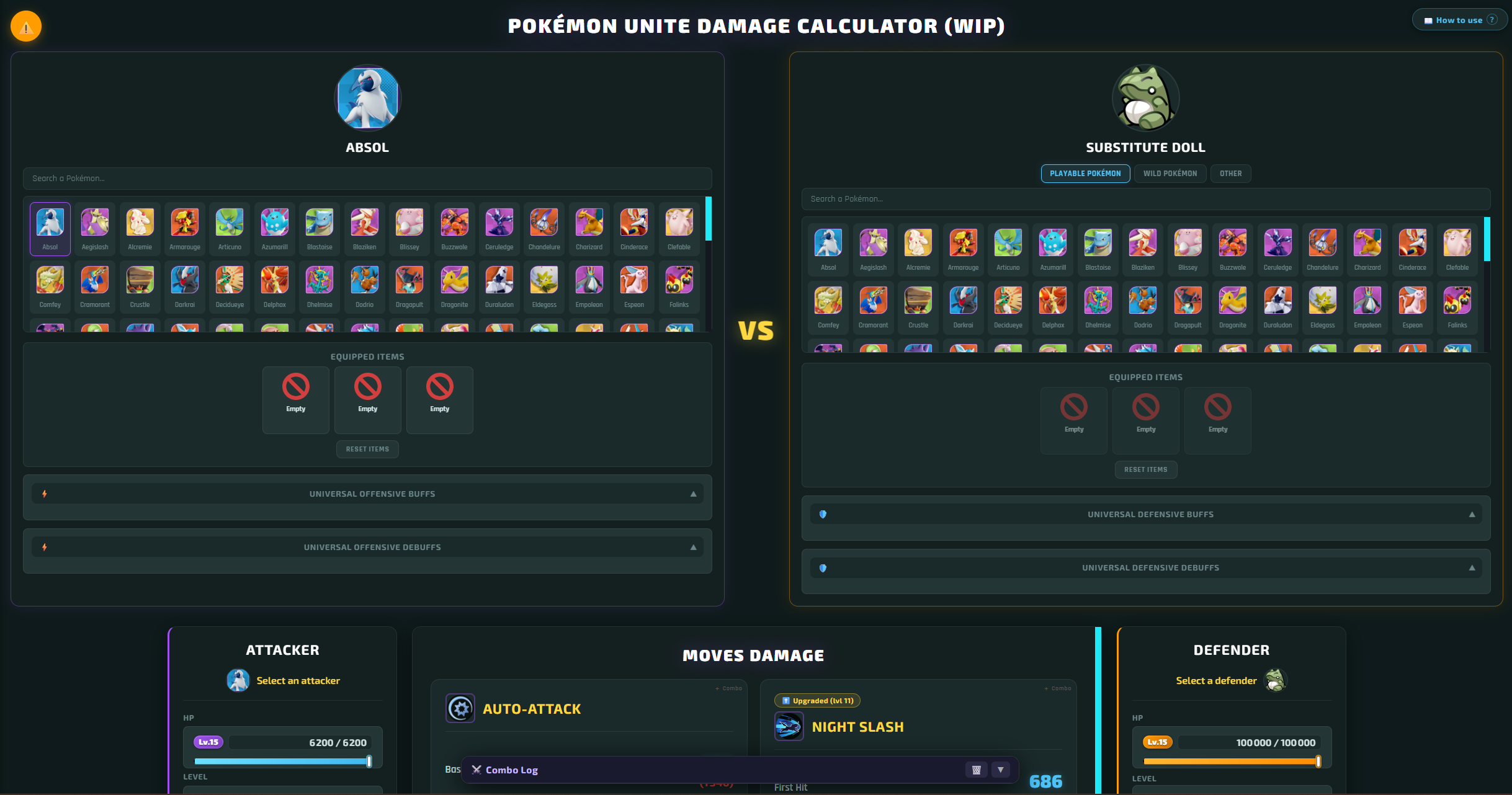 Damage Calculator